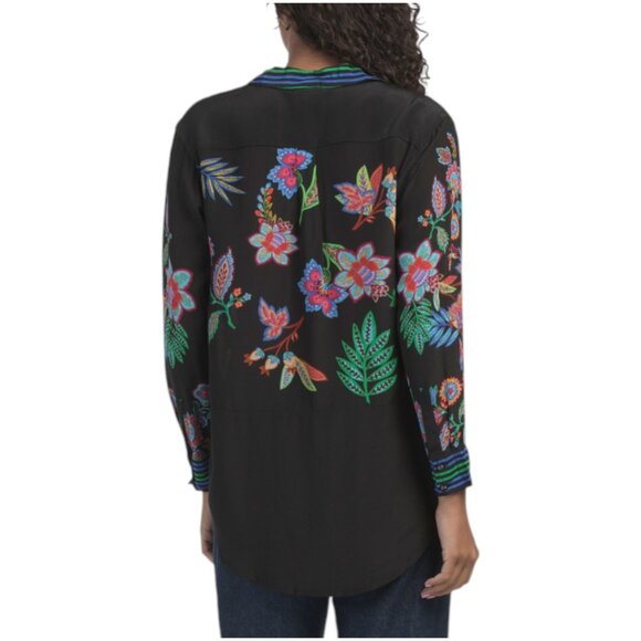 JOHNNY WAS Silk Pujha Tunic - Picture 2 of 2